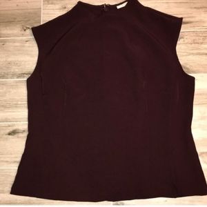 Eva Mendes by new york and co peplum burgundy top